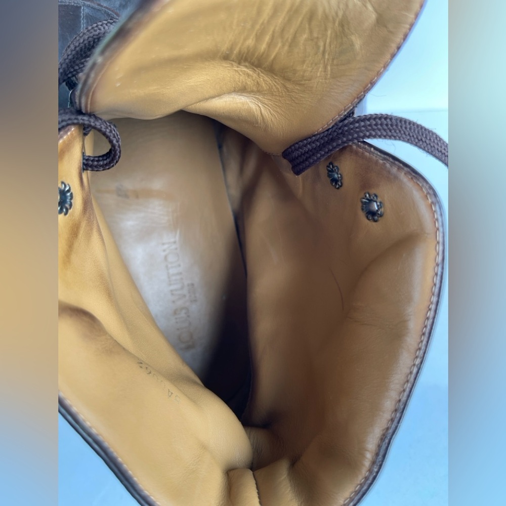 Louis Vuitton Men's Brown Leather Boots 10.5 - Picture 14 of 16